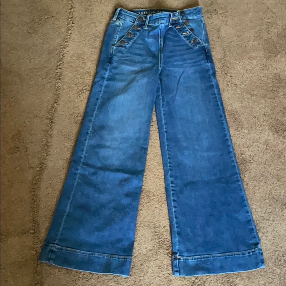 AEO wide leg jean